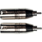 Adaptateur RCA Male XLR Male - Lot de 2