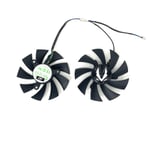 Ventilateur de refroidissement pour carte vidéo Zotac RTX 1660 2060,87MM,SUPER Mini,GA92A2H,GTX 2070 1660Ti,2 pièces/ensemble - Type black 2-Fan GA