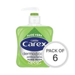 Carex Aloe Vera Antibacterial Liquid Hand Wash 250ml  (6 Pack)