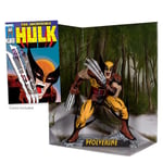 McFarlane Marvel Wolverine 1:6th Scale Collectible with Scene (The Incredible Hulk #340) Toys