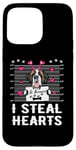 iPhone 15 Pro Max I Steal Hearts Valentine St Bernard Dog Funny Valentines Day Case