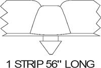 Steele Rubber Products 50-0336-43 tätningslist mellan huv och torped