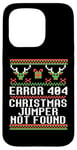 iPhone 15 Pro ERROR 404 CHRISTMAS JUMPER NOT FOUND Funny Ugly Sweater Meme Case