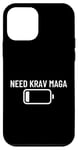 Coque pour iPhone 12 mini Krav Maga Coach Batterie faible Besoin de Krav Maga