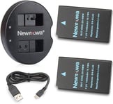 Double USB Chargeur + 2 Remplacement Batteries EN-EL20 pour Nikon EN-EL20, Nikon EN-EL20a, Nikon 1 J1, Nikon 1 J2, Nikon 1 J3, Nikon 1 S1, Nikon 1 V3, Nikon Coolpix A, Nikon 1 AW1