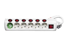 Cube Multiprise Electrique 4 Prises Couleur avec Interrupteur Individuel  pour Chaque Sortie - 12 Stickers Inclus - Cable 1.5m Normes NF - 9CM -  Blanc - Électricité et domotique - Achat & prix