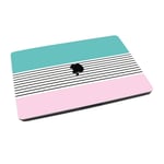 Pink Teal Chevron for Apple MacBook Air 13 2018, Laminated Vinyl Skin Sticker