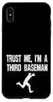 iPhone XS Max Funny 3rd Third Baseman Baseball Player Defense Field Case