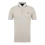 BOSS Mens Paddy Polo Shirt Light Beige L