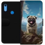 Lommeboketui til Huawei Y6s (2019) med Glad Hund motiv