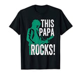 This Papa Rocks T Shirt - Guitar Rock n Roll Funny Gift Tee