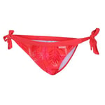 Regatta Bikini String Flavia avec lanières de Serrage Ajustables Swimwear Femme, Red Sky Trop, FR : L (Taille Fabricant : 16)