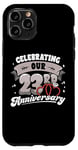 Coque pour iPhone 11 Pro 23e anniversaire de mariage Célébration de 23 années