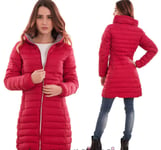 EIJFKNC Manteau à Capuche décontracté Femmes Femmes Manteau d'hiver 4 Couleurs Doudoune Chaude Parkas, Rouge, M