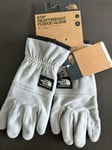 New L THE NORTH FACE Grey Etip Heavyweight Fleece GLOVES Large