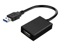 Microconnect - Videokort - Hdmi Hona Till Usb Typ A Hane - 15 Cm - Svart - 4K30hz Stöd, 1080P Stöd 60 Hz