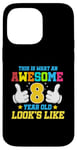 Coque pour iPhone 14 Pro Max Voici à quoi ressemble un enfant génial de 8 ans : 8e anniversaire