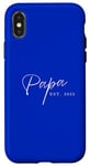 Coque pour iPhone X/XS Papa incroyable et simpliste créé en 2023 pour les pères