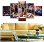 CSDECOR Canvas Wall Art 200X100 Cm Wall Art 5 Pieces Life Is Strange Canvas Painting Living Room Hd Prints Game Poster Picture Wall Art Cuadros Home Decoration