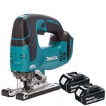 Makita DJV182Z 18V LXT Li-on Brushless Jigsaw With 2 x 5.0Ah BL1850 Batteries