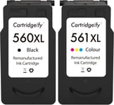 560Xl 561Xl Cartouche Compatible Avec Canon Pg-560 Cl-561 Xl Cartouche D'Encre Multipack,Pour Pixma Ts5350 Ts7450 Ts7451 Ts5351 Ts5352 Ts5353