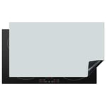 KitchenYeah© Protege Plaque Tapis Pour Induction 90x52 cm Deco Cuisine Protection Vitrocéramique Pour Cuisiniere Argent - Gris - Métal - Clair - 90x52 cm