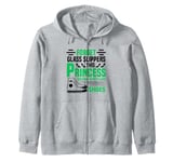 Forget Glass Slippers Princess Wears Wrestling Shoes Wrestle Zip Hoodie