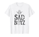 Junior Sad Boyz Crying Cherub Angel With Halo And Wings T-Shirt