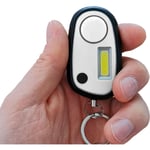 Alarme personnelle compacte anti-agression vol sos - sirène 120 dB / lampe flash led puissante 3 modes