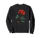 Cute Red Roses Flower Gardening Red Flower Valentines Day Sweatshirt