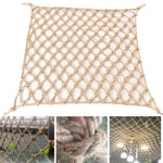 BZPOVB Decorative Jute Hemp Netting, Jute Twine String Netting Decking Rope Net Garden Bundling Net Adults Fitness Jute Net Background Wall Decorative Net (Size : 0.5×2m)