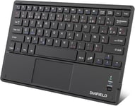 Clavier Bluetooth AZERTY avec Un Ecran Tactile Ultra Mince et Tactile, Pavé Tactile pour iPad, Galaxy Tab, iPhone, Huawei, Samsung, OnePlus et Autres Téléphones Android