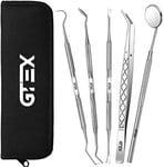 GTEX Plaque Remover for Teeth, 5PC Dental Tools Kit for Teeth Cleaning Plaque R