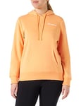 Champion Women's Legacy American Classics Powerblend Terry Small Logo Hooded Sweatshirt, Orange, XXL