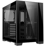 lian li lian li o11 dynamic mini, midi-tower, tempered glass - schwarz