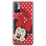 ERT GROUP Coque de téléphone Portable pour Xiaomi REDMI Note 10 5G / POCO M3 Pro Original et sous Licence Officielle Disney Motif Minnie 008 adapté à la Forme du téléphone Portable, Coque en TPU