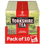 Yorkshire Tea, 10 Boxes of 80 Tea Bags (Total 800 Bags)