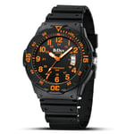 HANPOSH Montre Homme Montres Bracelets Etanche Design Analogique Lumineuses Acier Inoxydable Cadran Calendrie Fashion