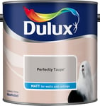 Dulux Smooth Creamy Matt Emulsion Paint Perfectly Taupe  2.5L Walls and Ceiling