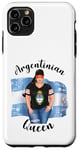 Coque pour iPhone 11 Pro Max Casquette de baseball pour femme avec drapeau argentin de la reine argentine