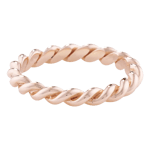 London Road 9ct Gold Stacking Rope Ring, N