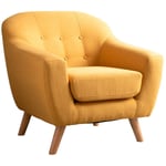 Fauteuil Aktic Sklum Jaune Curry