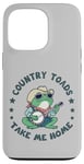 Coque pour iPhone 13 Pro Cool Cowboy Toad jouant de la musique, Country "Toads", Take Me Home