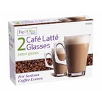 Set Of 2 240ml Coffee Cappuccino Tassimo Costa Tea Cafe Latte Mugs Glasses Cups