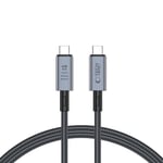 Tech-Protect Ultraboost 8K 40GBPS USB-C til USB-C Kabel PD 2400W 2m - Svart