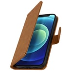 Case for Apple iPhone 12 Card-holder Cover Video Stand Feature Brown