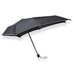 Senz Mini parapluie pliable noir réfléchissant, Noir réfléchissant, ONE SIZE, Noir réfléchissant, ONE SIZE