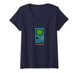 Womens Vintage Handheld Game Console,Pocket Gamer,Retro Vibes Only V-Neck T-Shirt