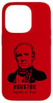 Coque pour iPhone 14 Pro Président général Sam Houston République Texas Revolution USA