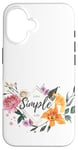 Coque pour iPhone 16 T-shirt à fleurs, housse de téléphone portable, sweat à capuche à fleurs